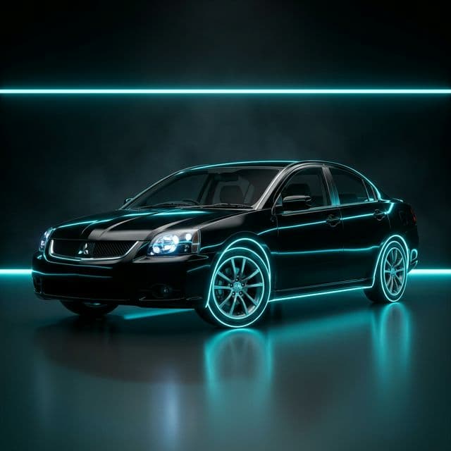 AI-generated illustrative artwork inspired by the Mitsubishi 380.